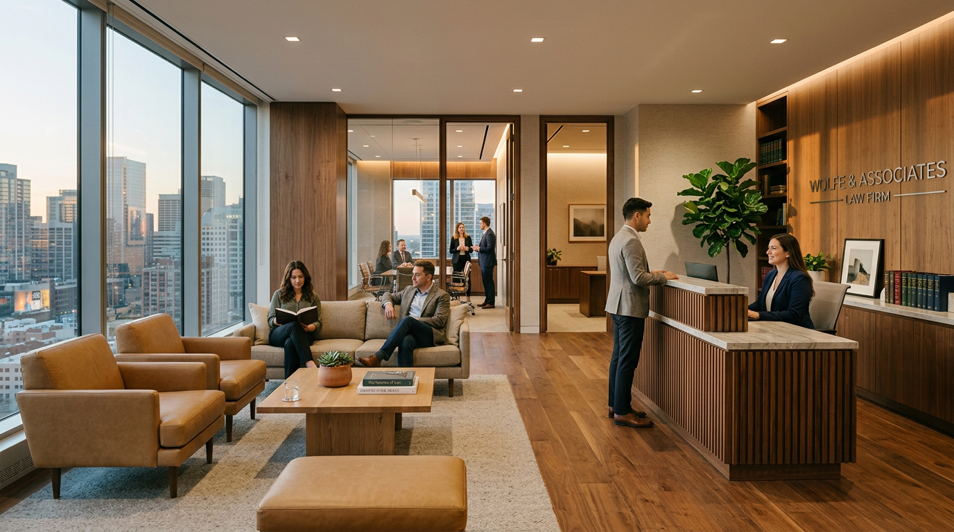 Modern law office interior
